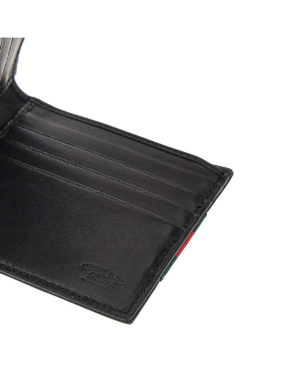 Gucci Red Leather Bi-Fold Wallet for men