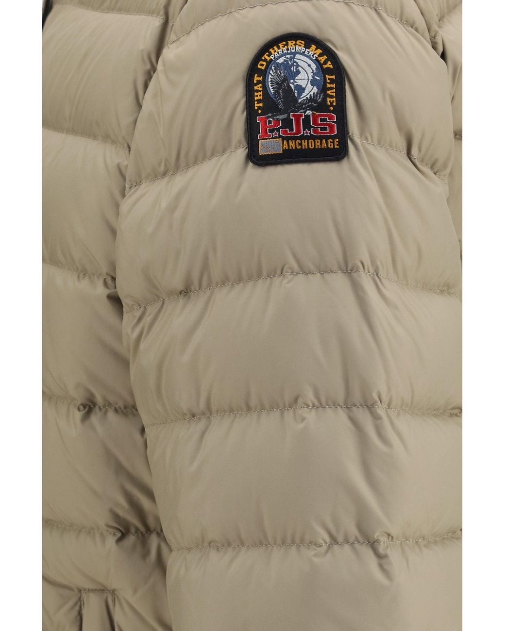 Parajumpers Green Last Minute Quilted Down Jacket Muted Khaki for men