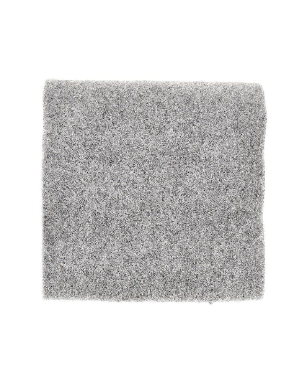 AMI Gray De Coeur' Alpaca-Blend Scarf