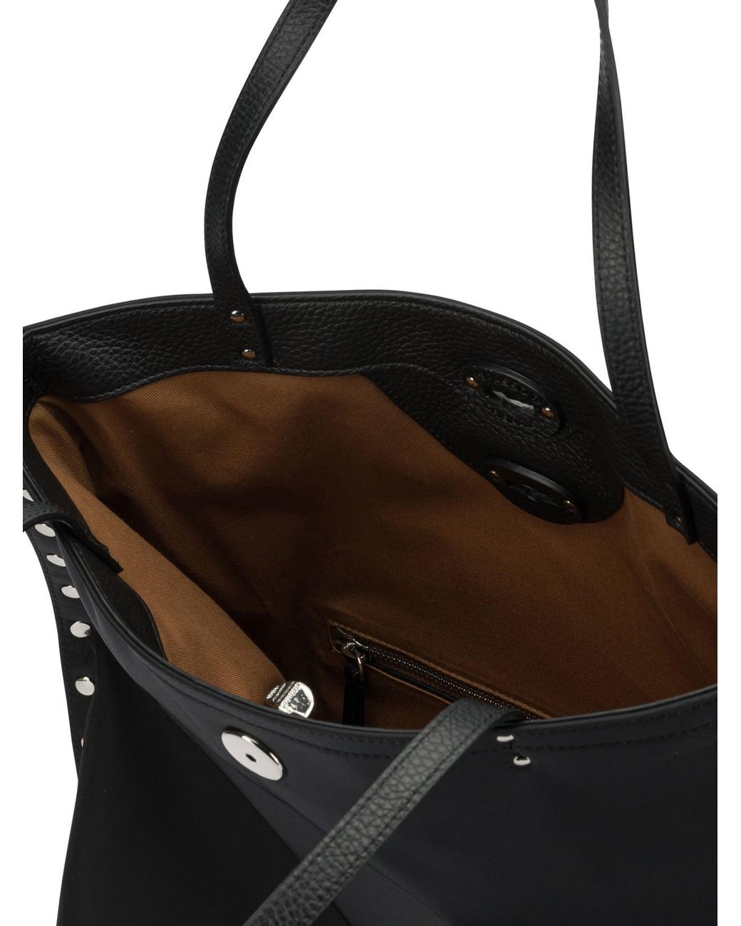 Zanellato Black Nylon Polyurethane Shoulder Bag