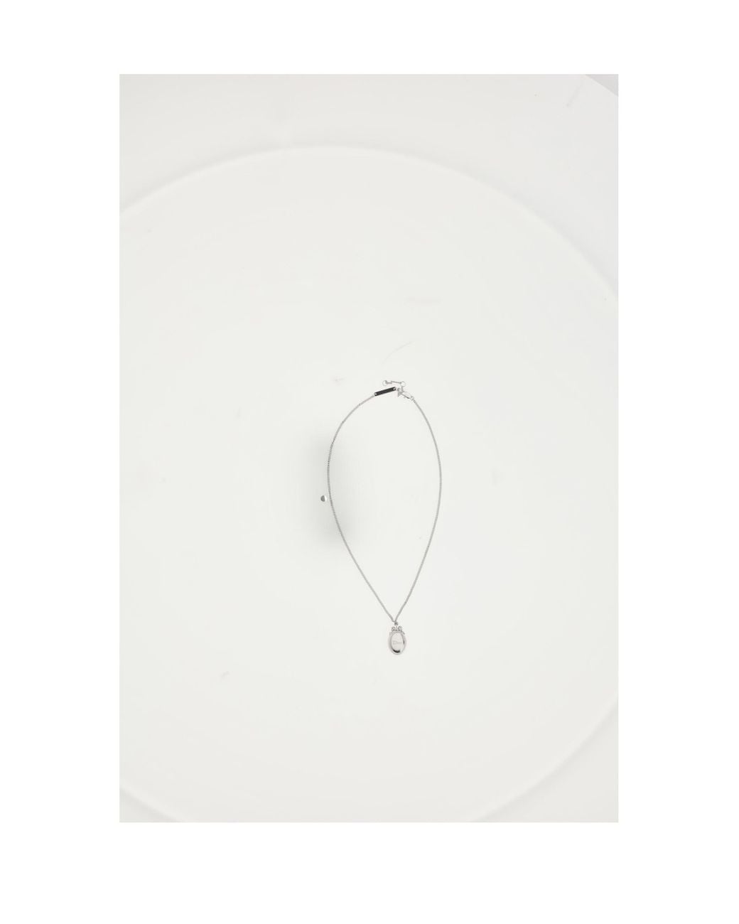Dior White Necklace Medallion Brass Necklaces for men