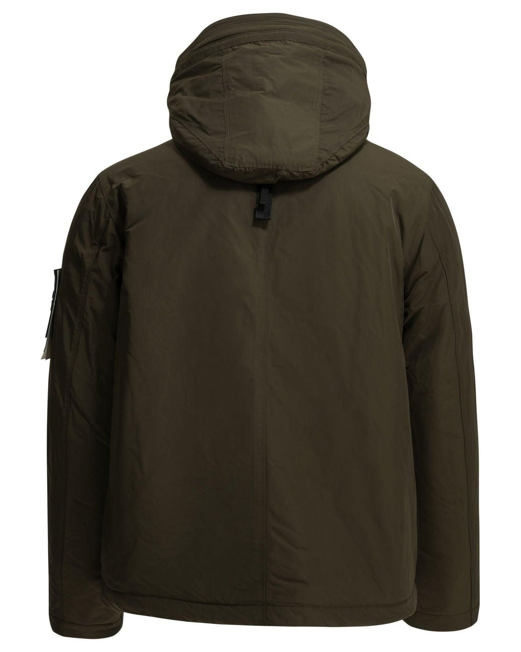 Stone Island Green "Crinkle Reps Ny" Short Down Jacket for men