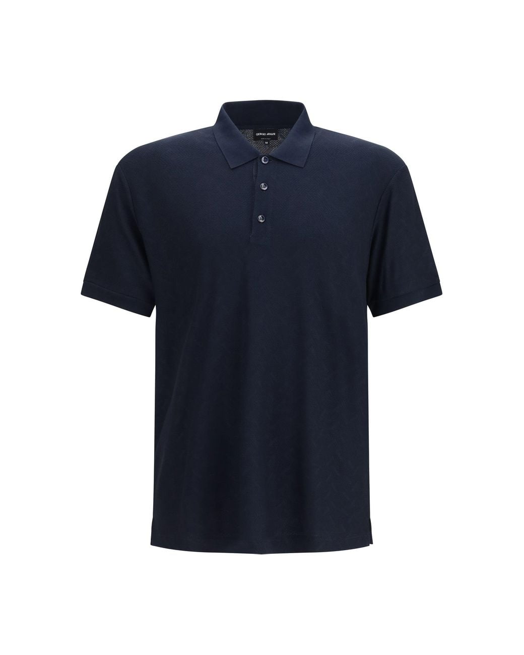 Giorgio Armani Blue Viscose And Polyester Polo Shirt for men