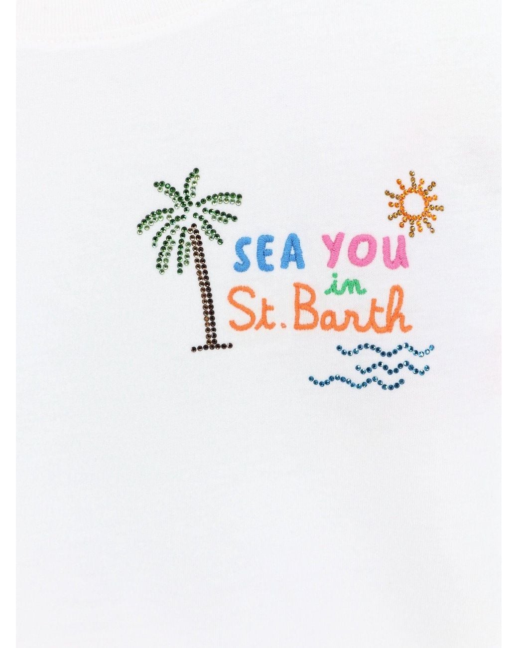 Mc2 Saint Barth White T-Shirt Emilie Cotton