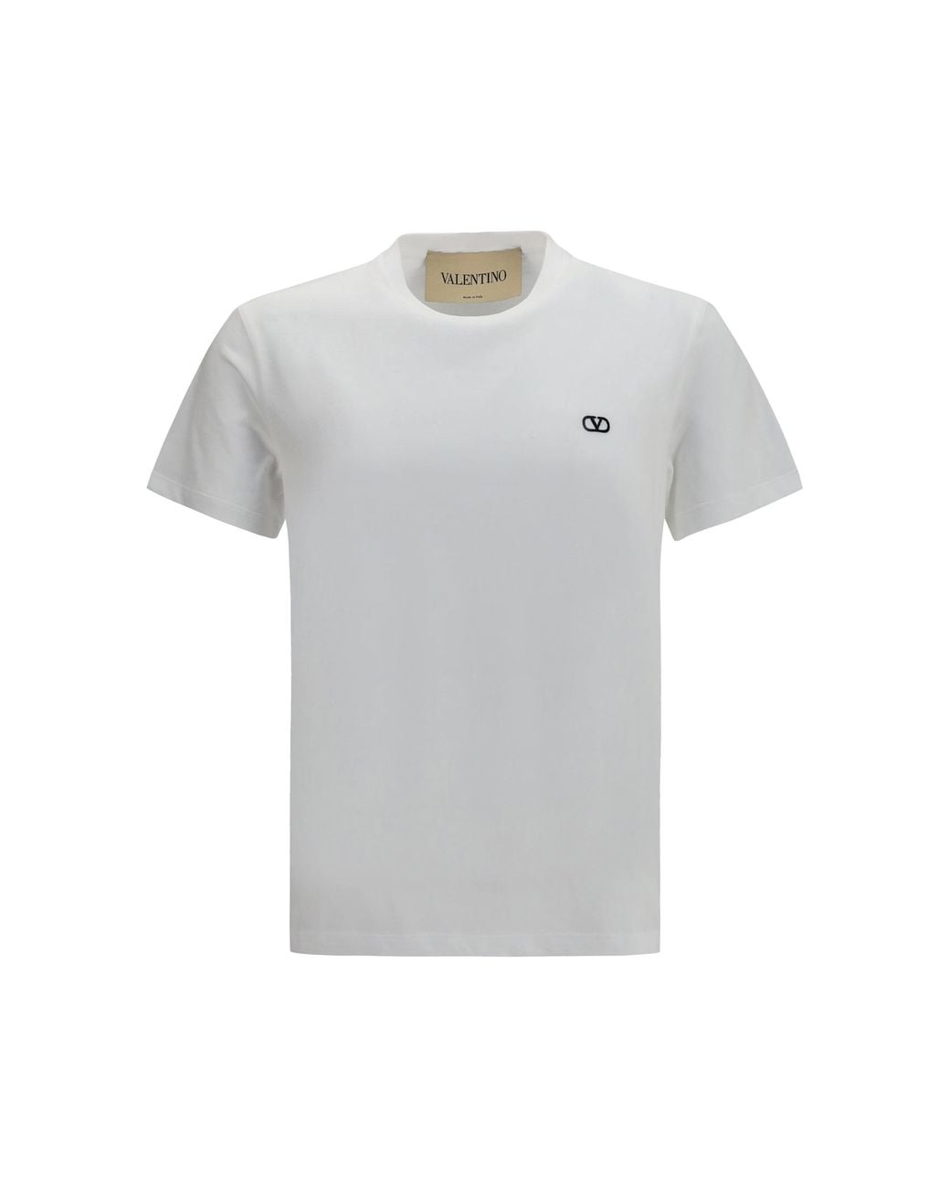 Valentino Gray T-Shirt Vlogo Cotton for men