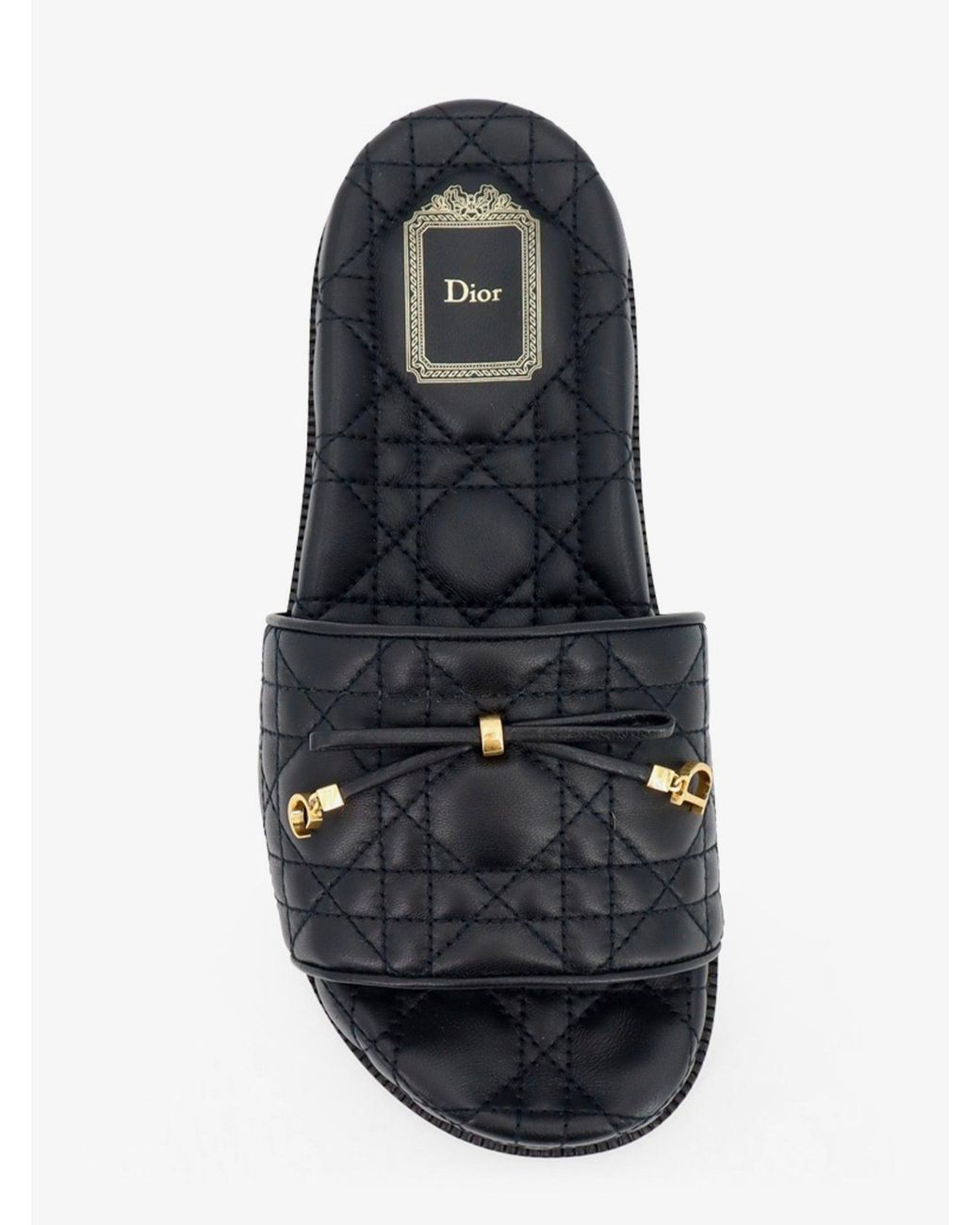 Dior Multicolor Dior Cannage Quilted Leather Sandals