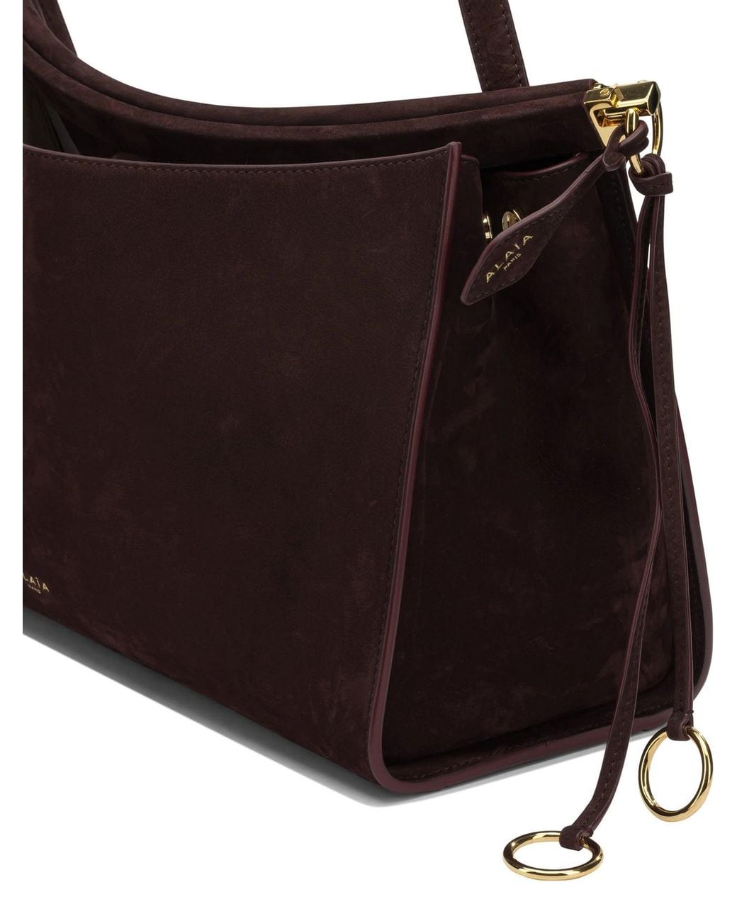 Alaïa Brown "Le Click Pocket 35" Medium Shoulder Bag