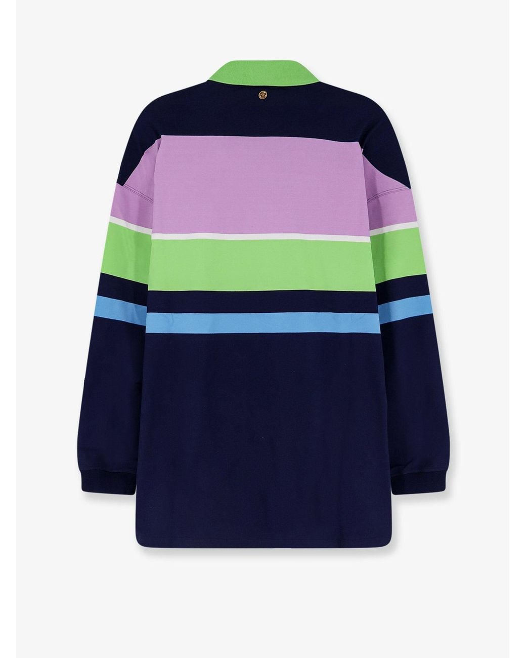 Versace Blue Stripes Cotton Sweatshirt