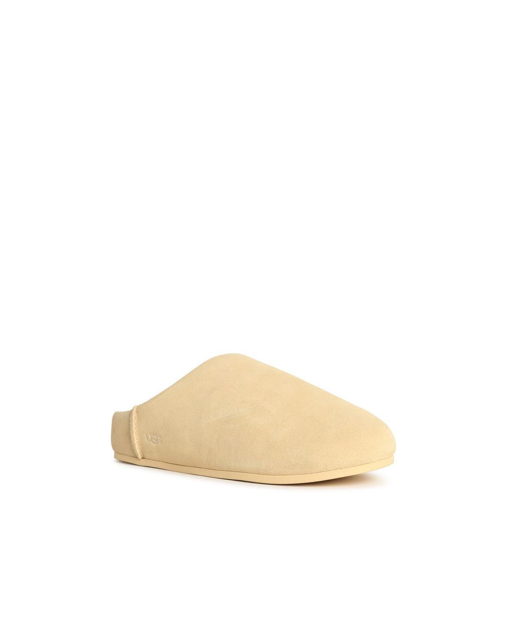 Ugg White Elea Slip-On Cream Leather Slippers