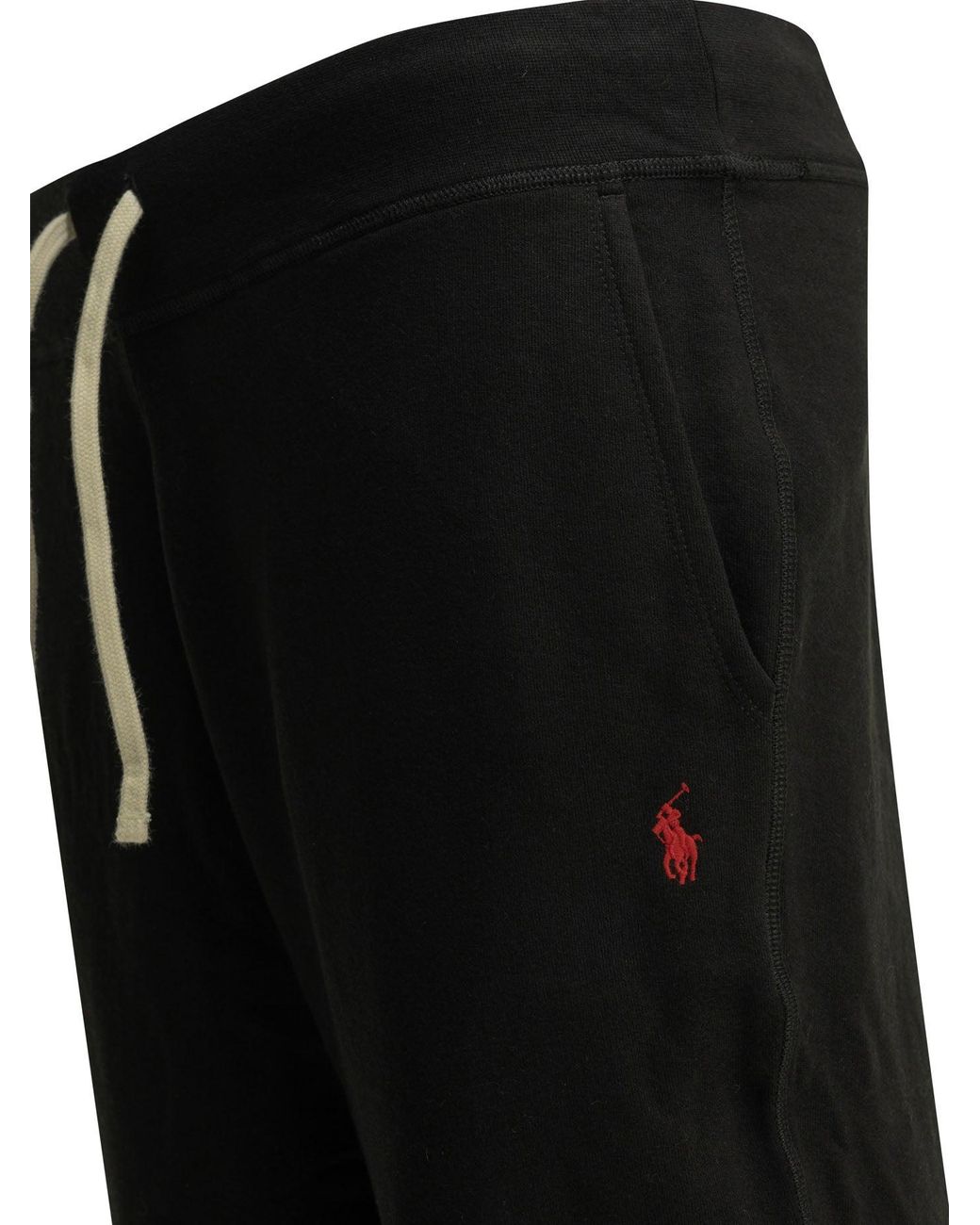 Polo Ralph Lauren Black "Rl" Athletic Pants for men