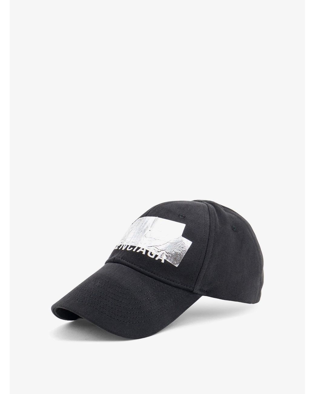 Balenciaga Blue Cotton Baseball Cap for men