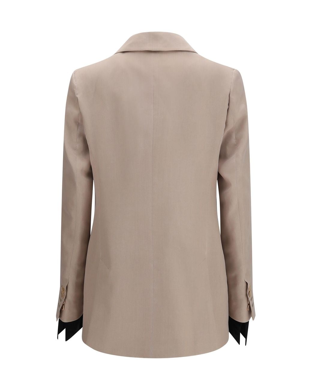 Max Mara Natural Feltro Silk Blazer