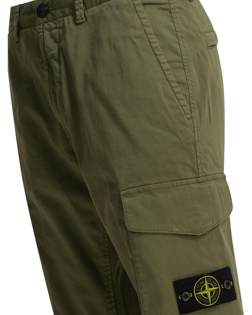 Stone Island Green Cargo Pants for men