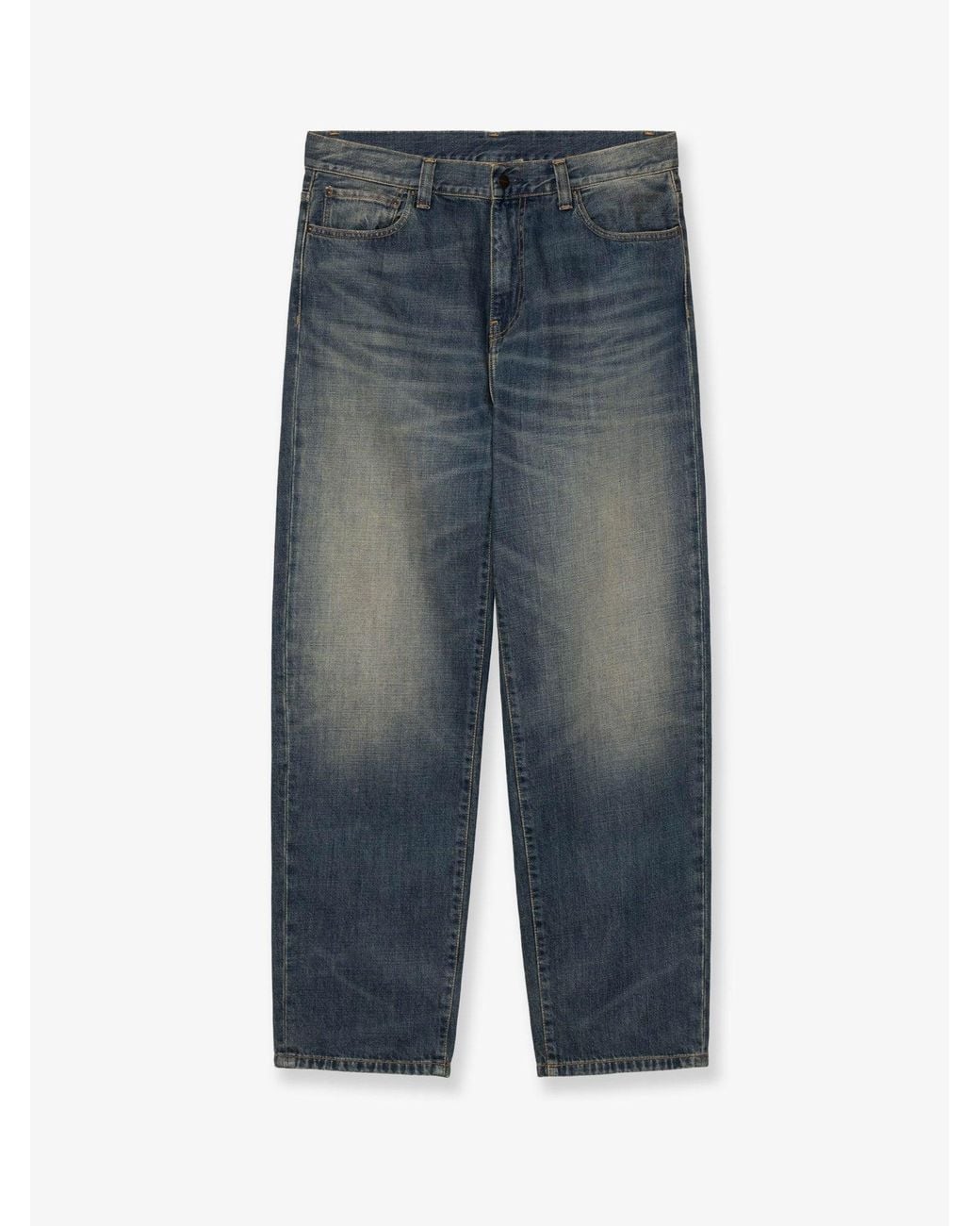 Carhartt Blue Aaron Pant Denim Jeans for men