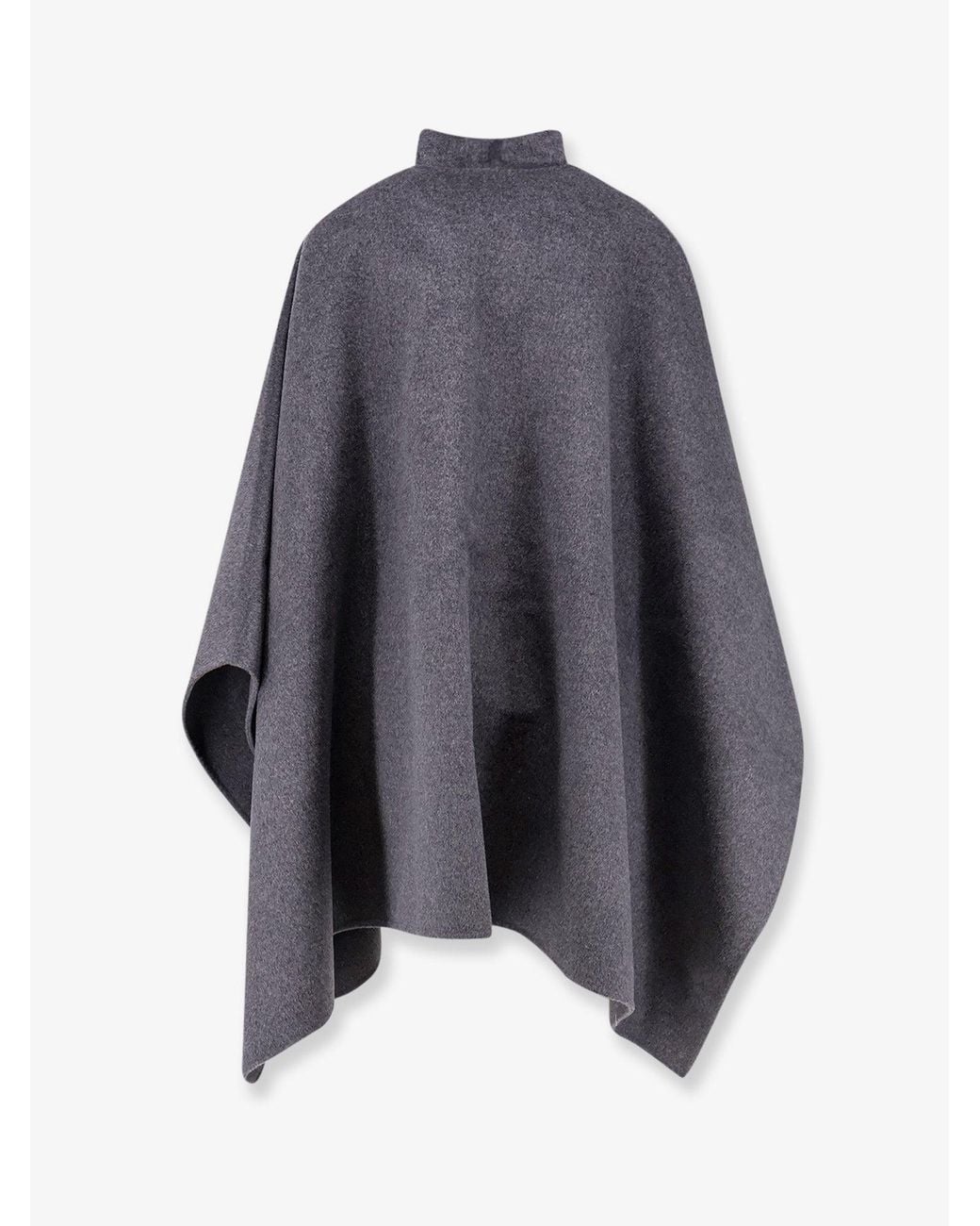 Rohe Blue Wool Cape With Toggle
