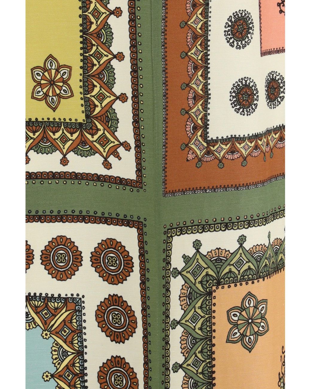 ALÉMAIS Green Contina Day Midi Dress Multi