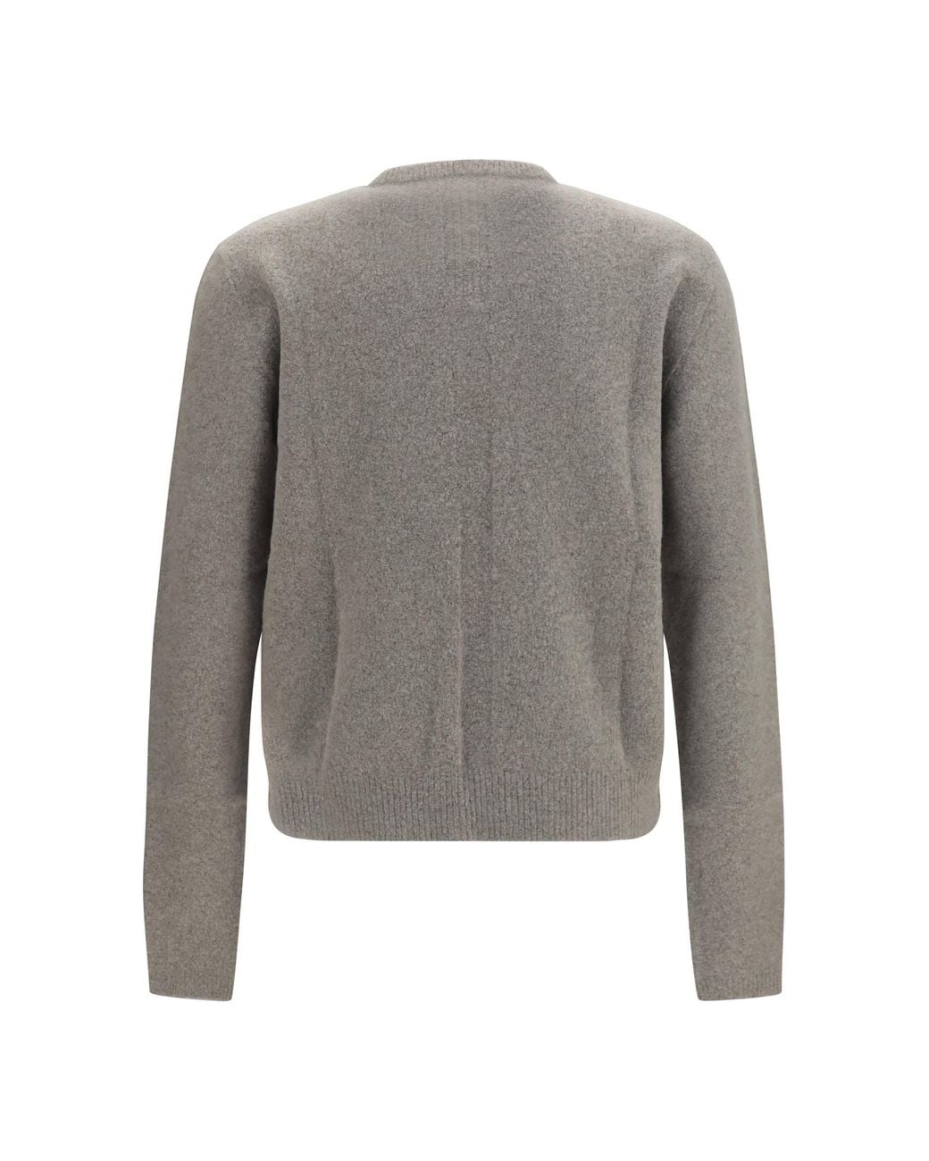 Rick Owens Gray Cashmere-Blend Crewneck Sweater for men