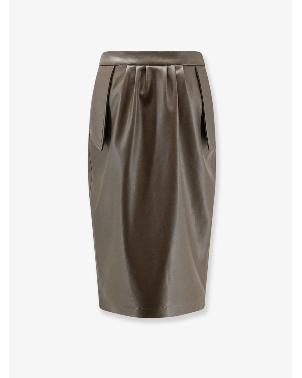 Stella McCartney Brown Alter Mat Midi Skirt