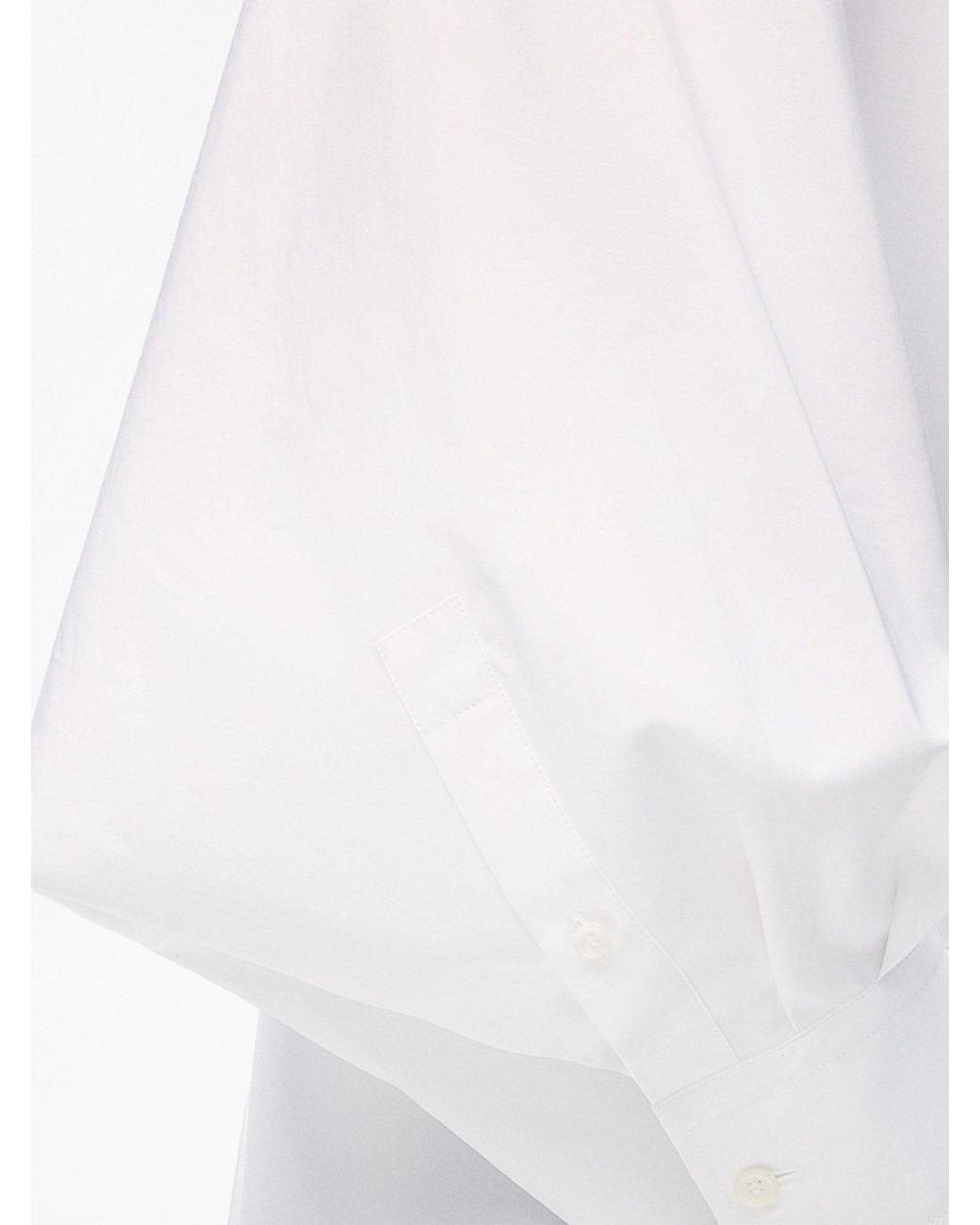 Loewe White Cotton Shirt Dress