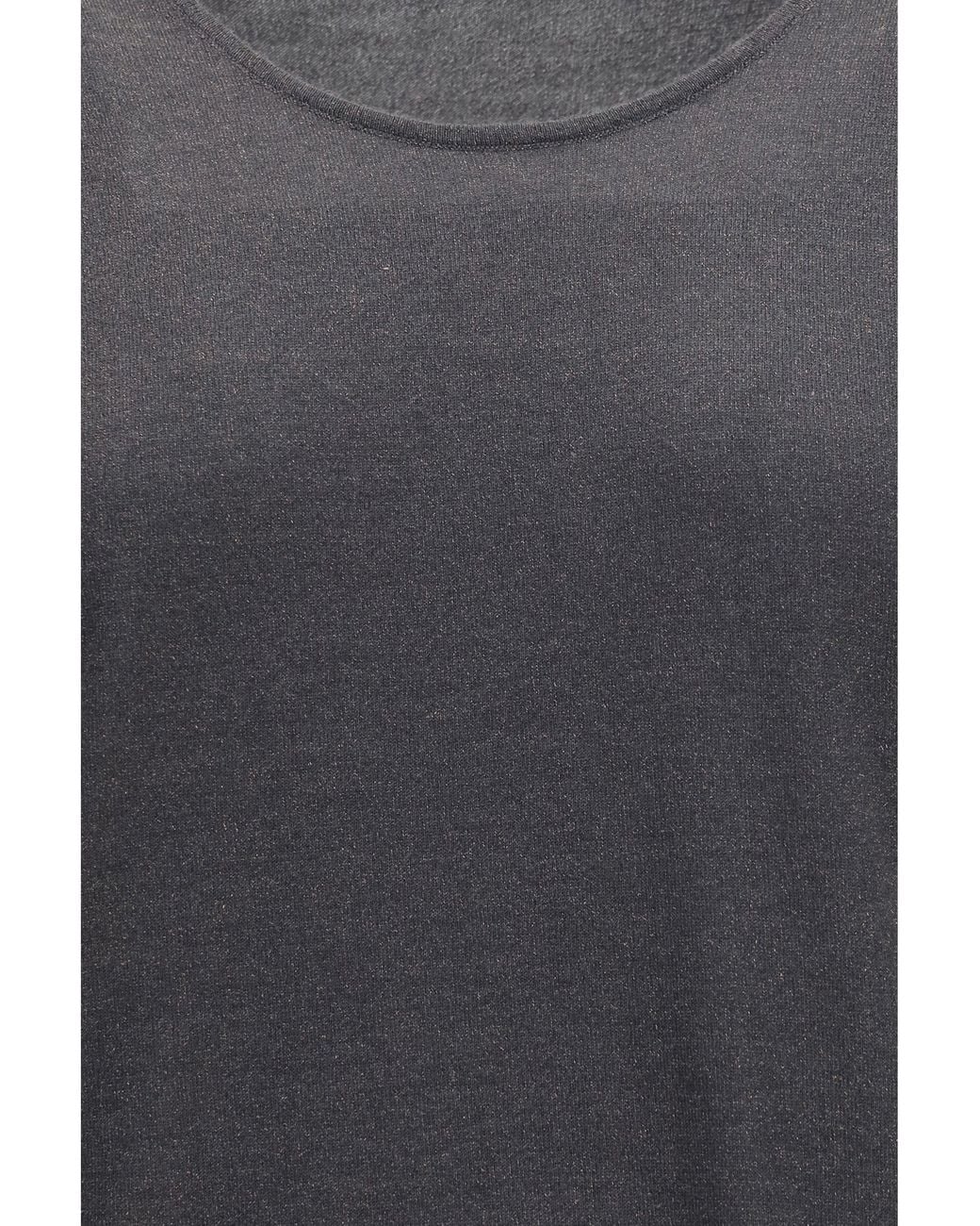 Brunello Cucinelli Gray Luminous Knit Tank Top