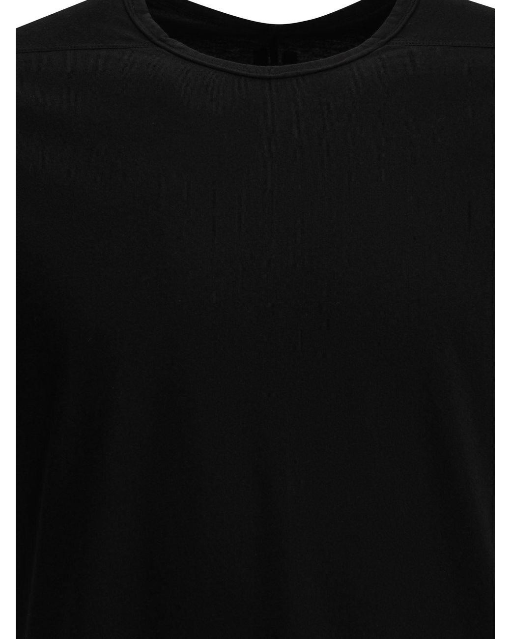 Rick Owens Black "Level" Crew-Neck T-Shirt for men