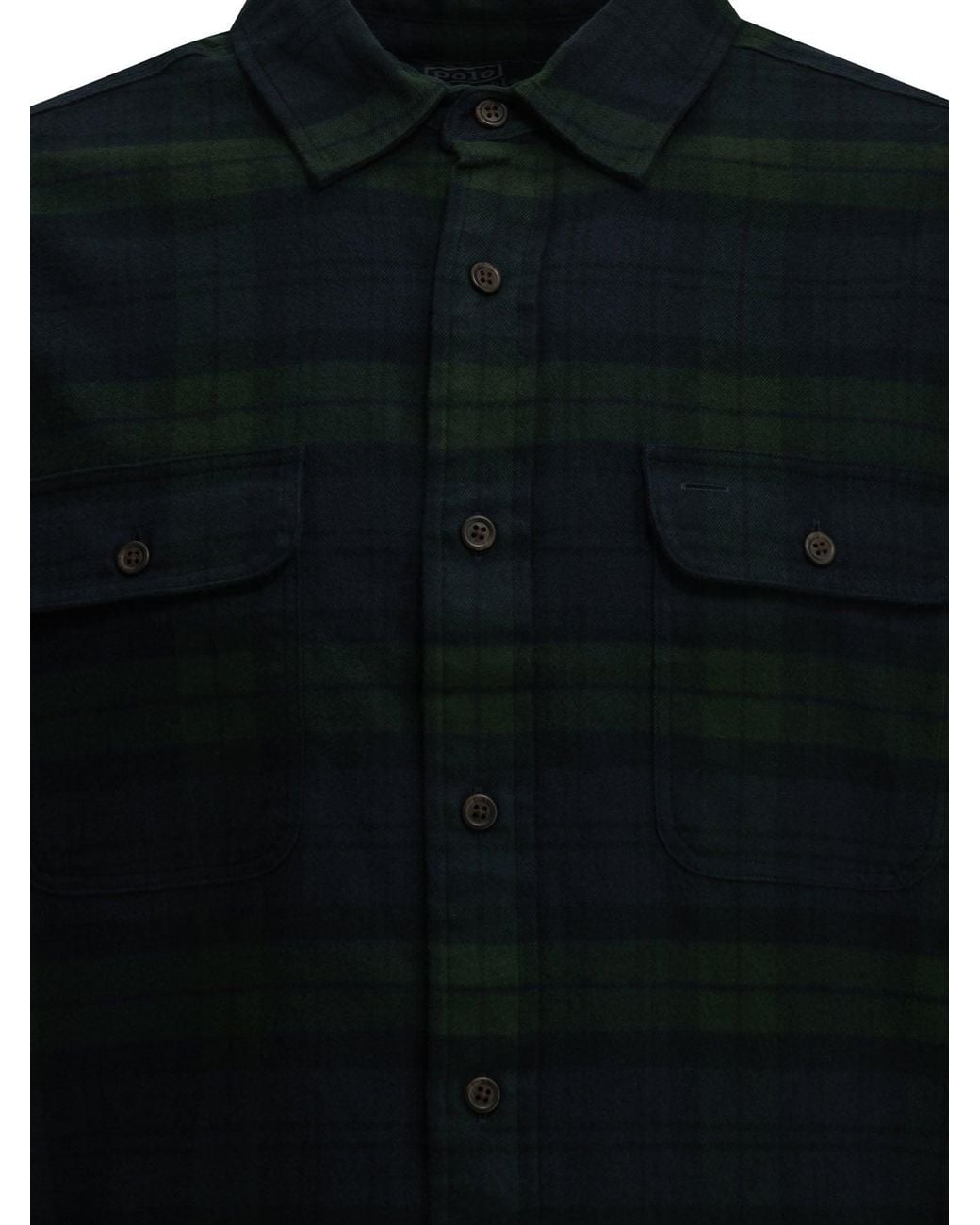 Polo Ralph Lauren Blue Classic-Fit Plaid Shirt Forest for men