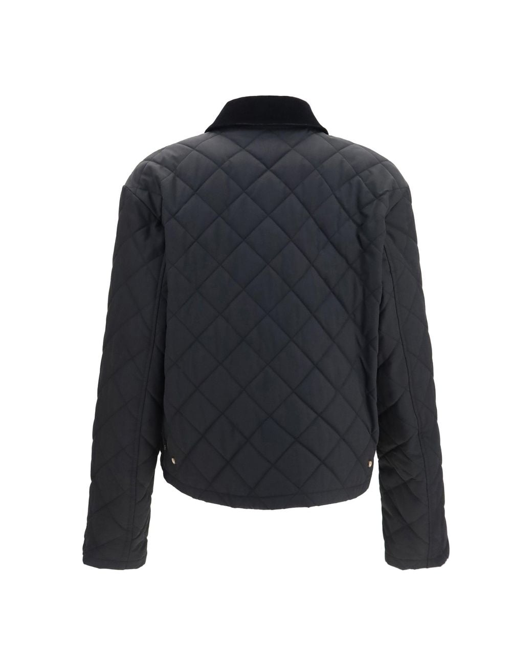 Ferragamo Black Padded Jacket With Gancini Buckles