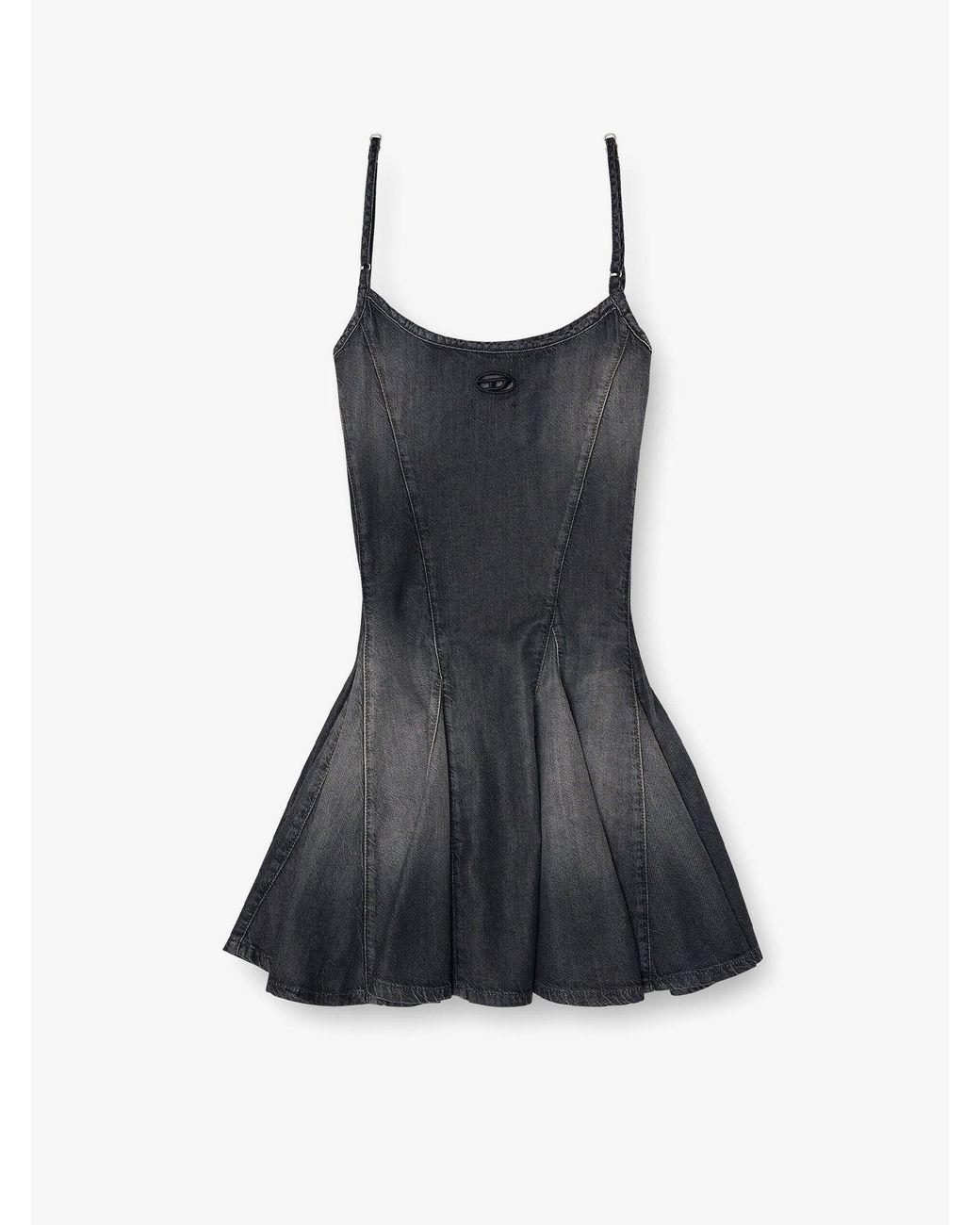 DIESEL Black Dresses Cotone Lyocell Modal