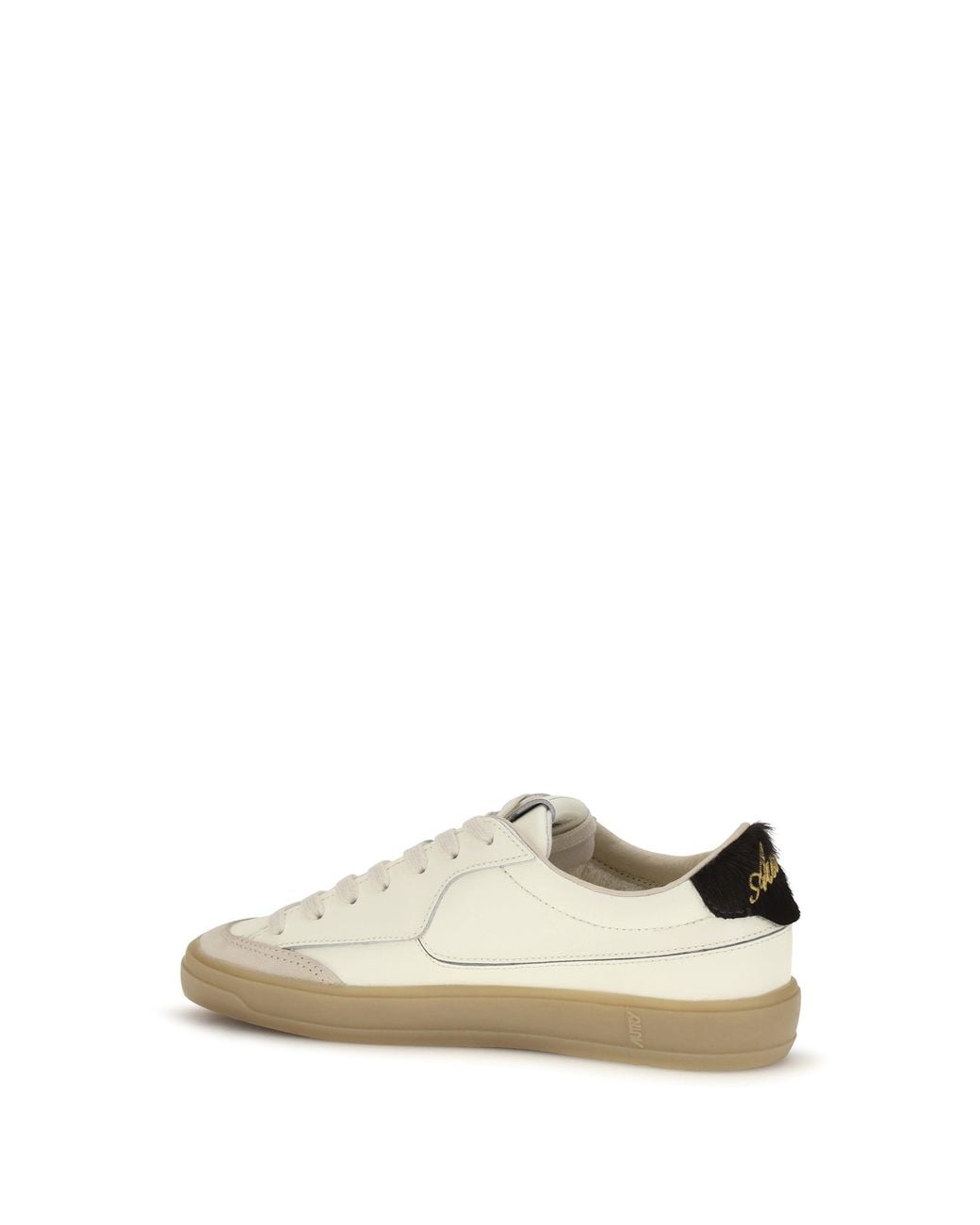 Autry White Windscape Low Leather Sneakers Marshmallow/Sand