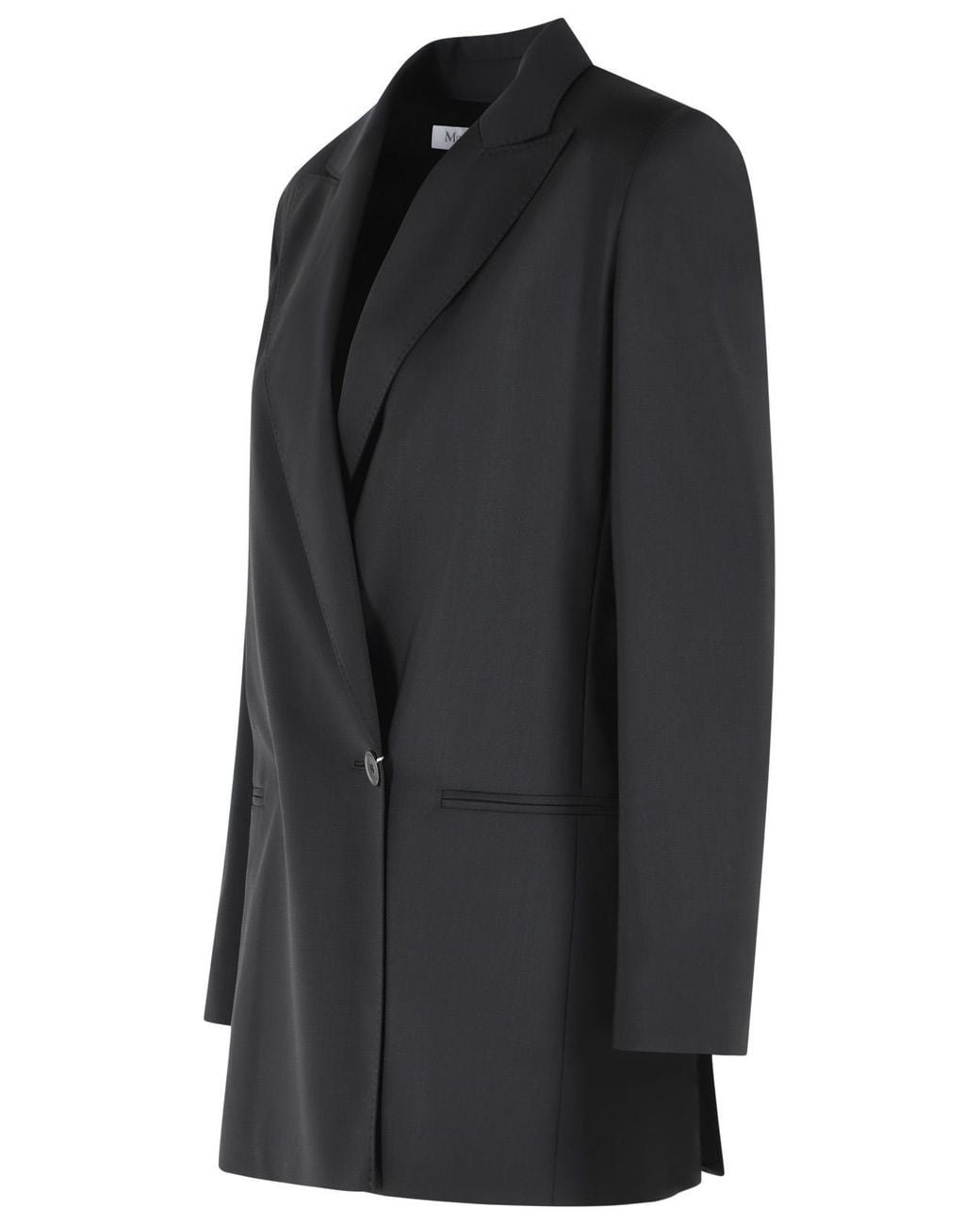 Max Mara Black 'Bikini' Virgin Wool Blazer