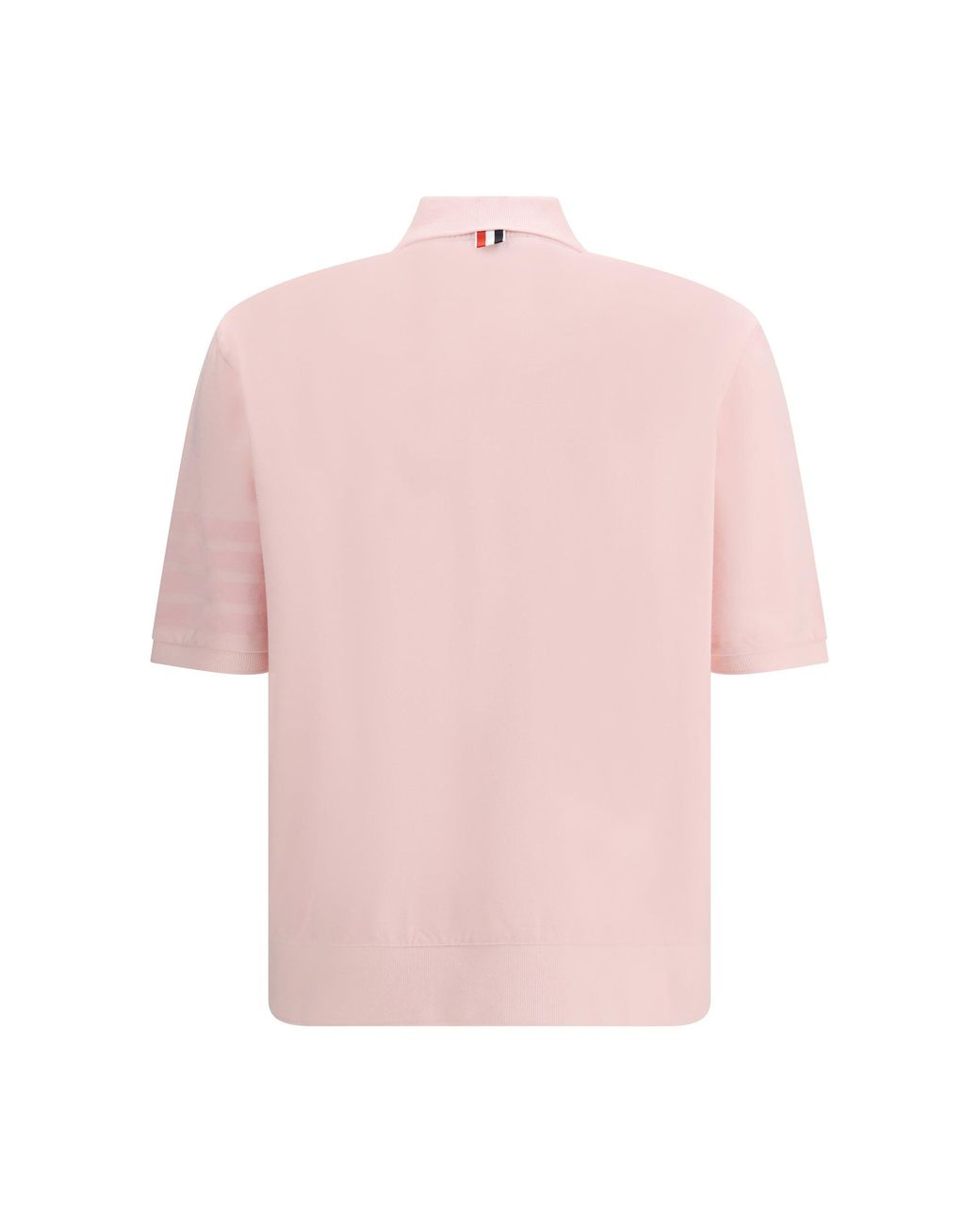 Thom Browne Pink Cotton Polo for men