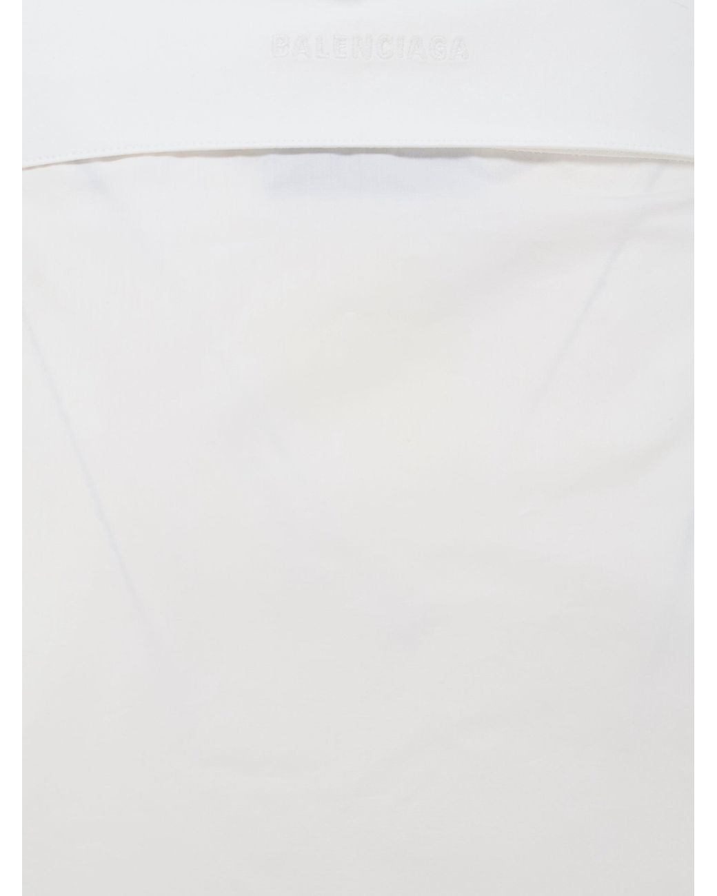 Balenciaga White Stola Oversize Cotton Shirt
