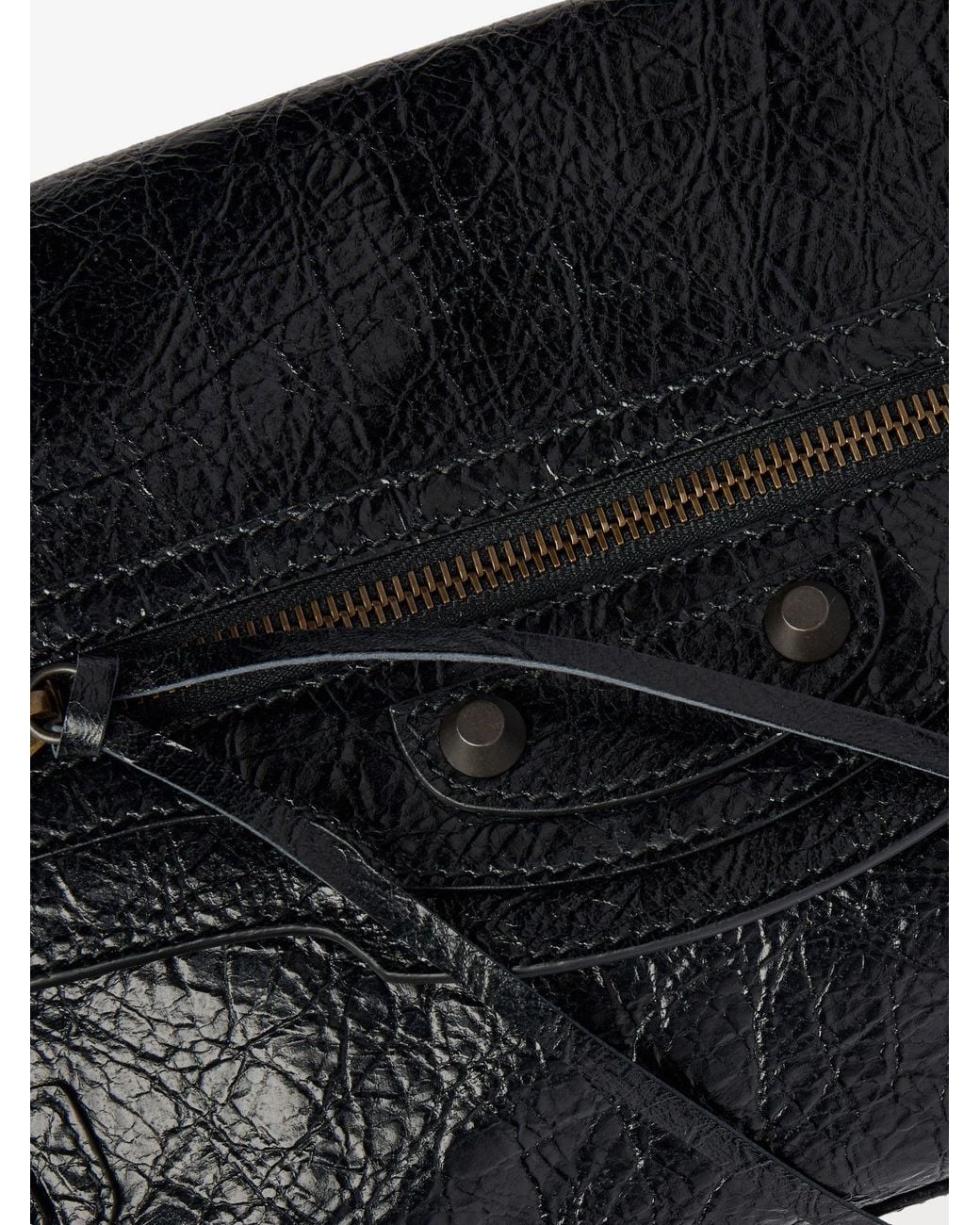 Balenciaga Gray Le City Leather Clutch Bag