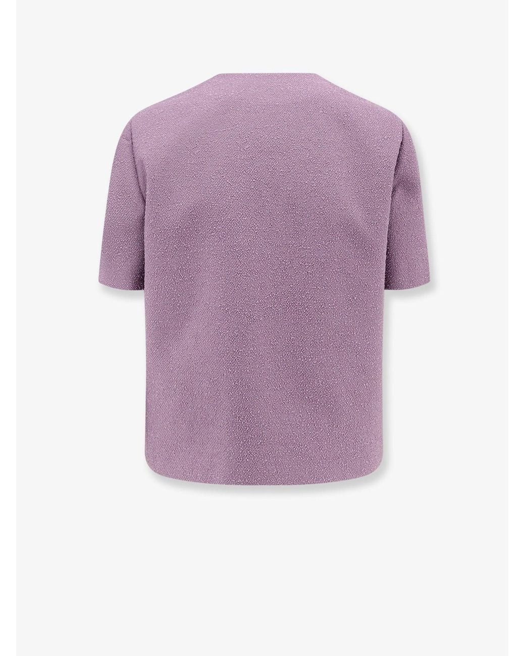 Dior Purple Dior Boucle Virgin Wool Blend Blazer