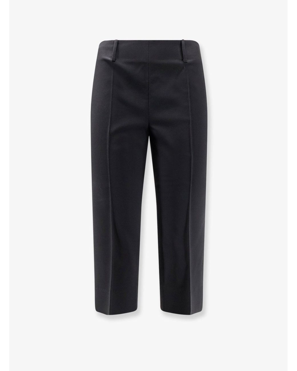 TONYWACK Blue Wool Blend Capri Trousers
