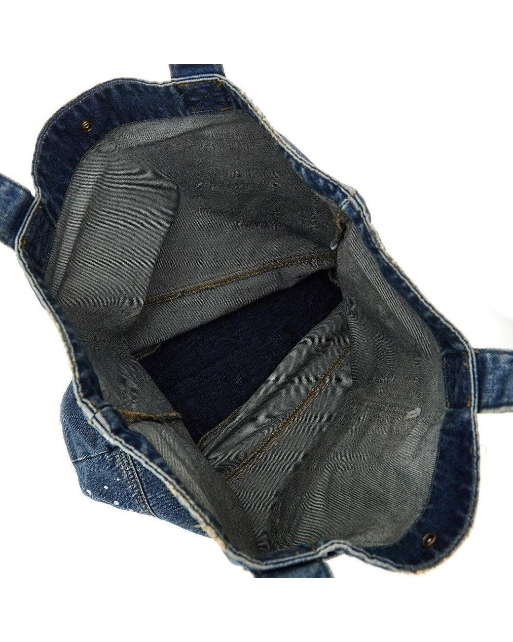 Carhartt Blue Destroy Denim Tote Bag for men