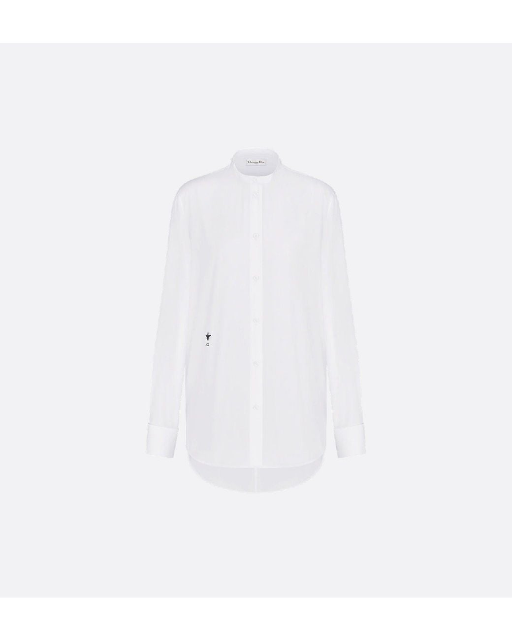 Dior White Removable Collar Shirt