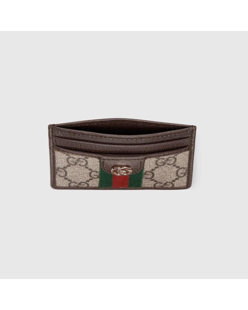 Gucci Natural "Ophidia" Cards Holder