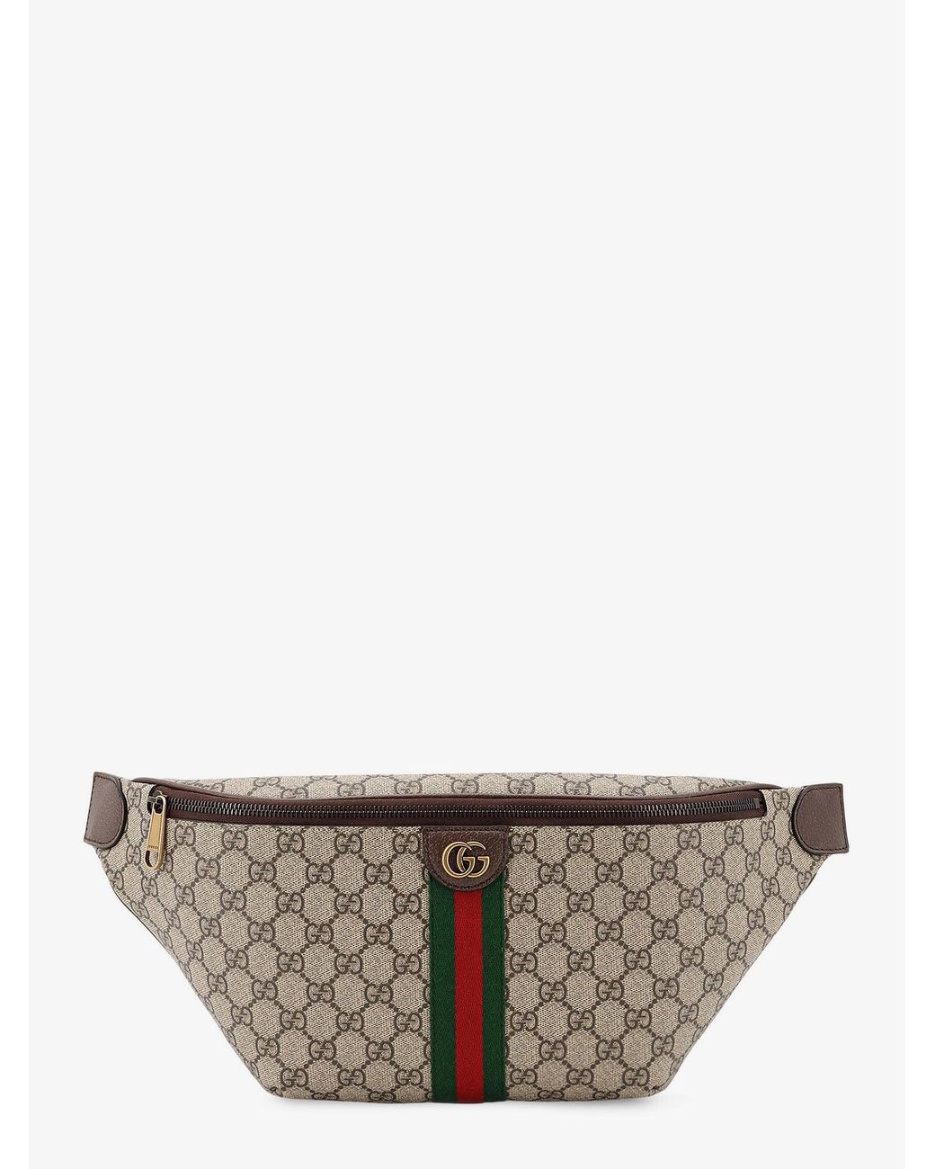 Gucci Gray Ophidia Gg Coated Canvas Belt Bag for men