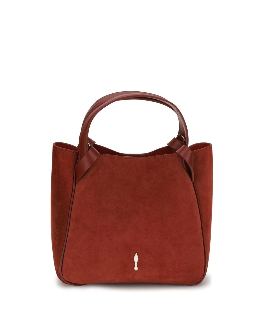 Christian Louboutin Red Mini Bettina Suede Tote Empire