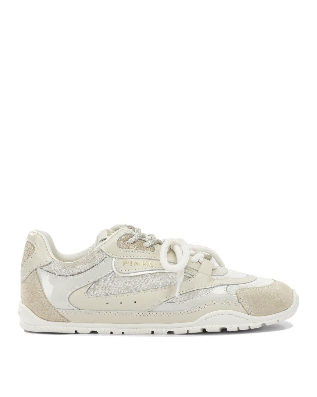 Pinko Multicolor Suede Leather And Velvet Sneakers