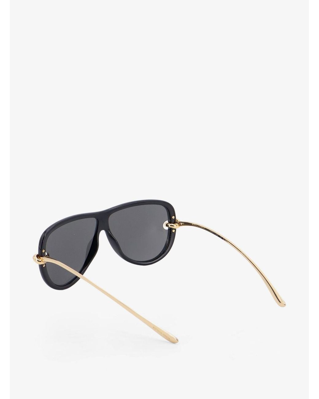 Bottega Veneta Gray Knot Aviator Acetate Sunglasses