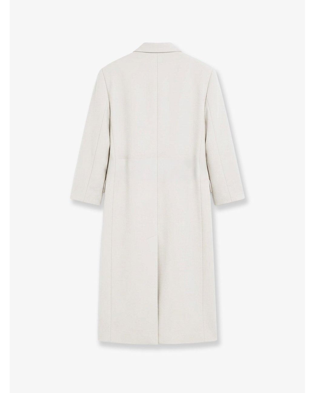 Frankie Shop White Jane Viscose Blend Coat