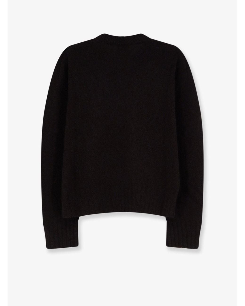 Alysi Black Merino Wool And Cashmere Blend Sweater