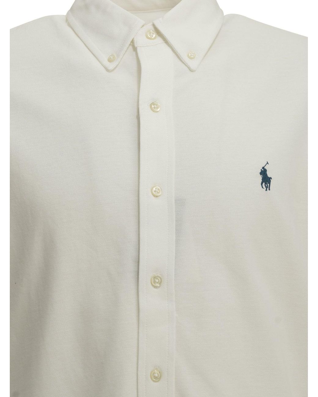 Polo Ralph Lauren White Casual Shirt With Logo for men