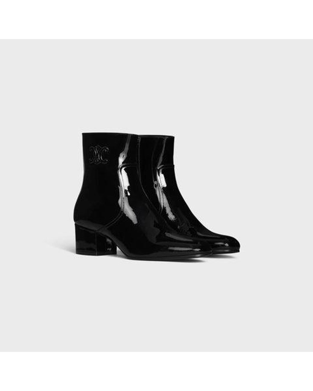 Céline Black Les Bottes Triomphe Ankle Boots