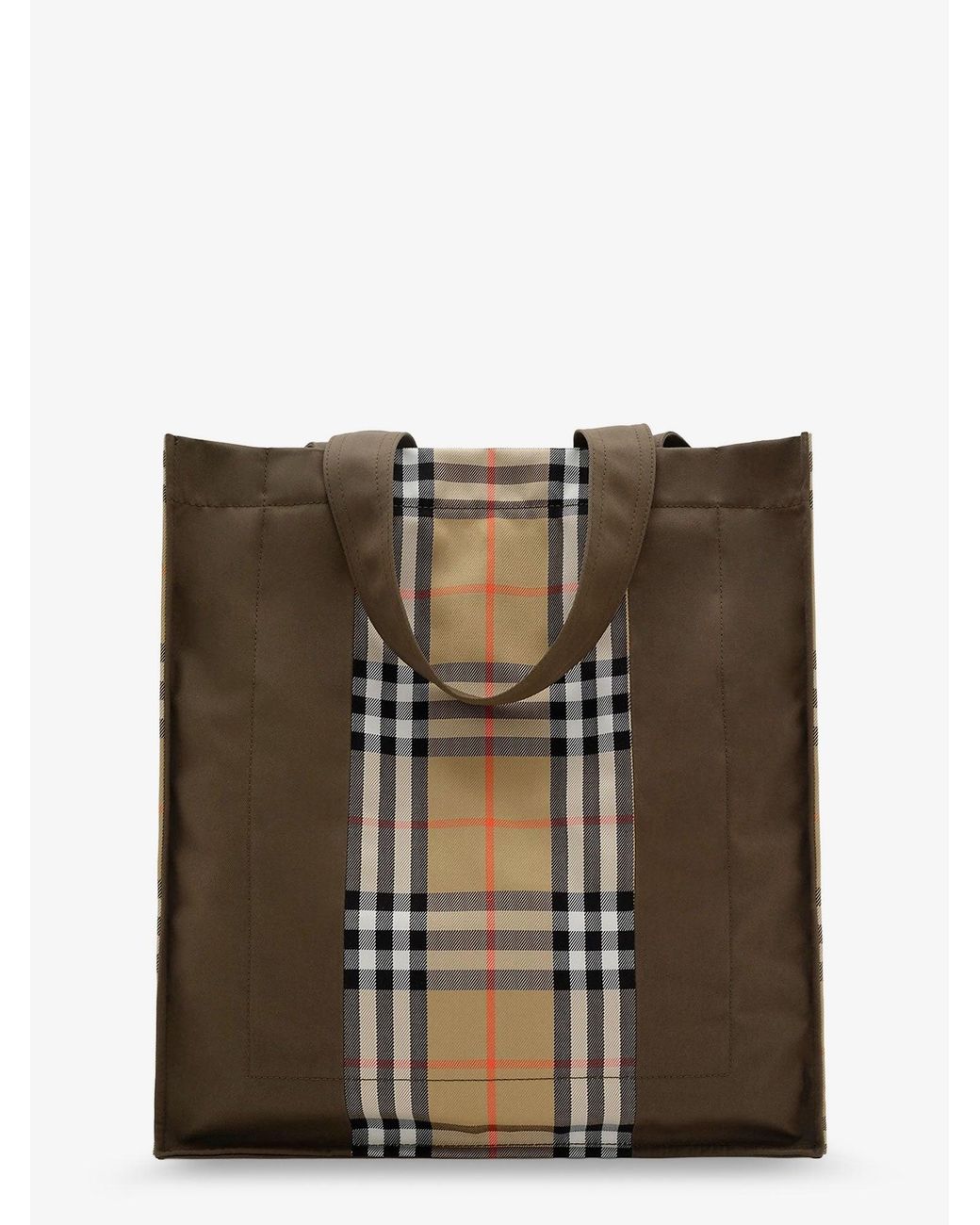 Burberry Brown Trench Check Canvas Shoulder Bag for men