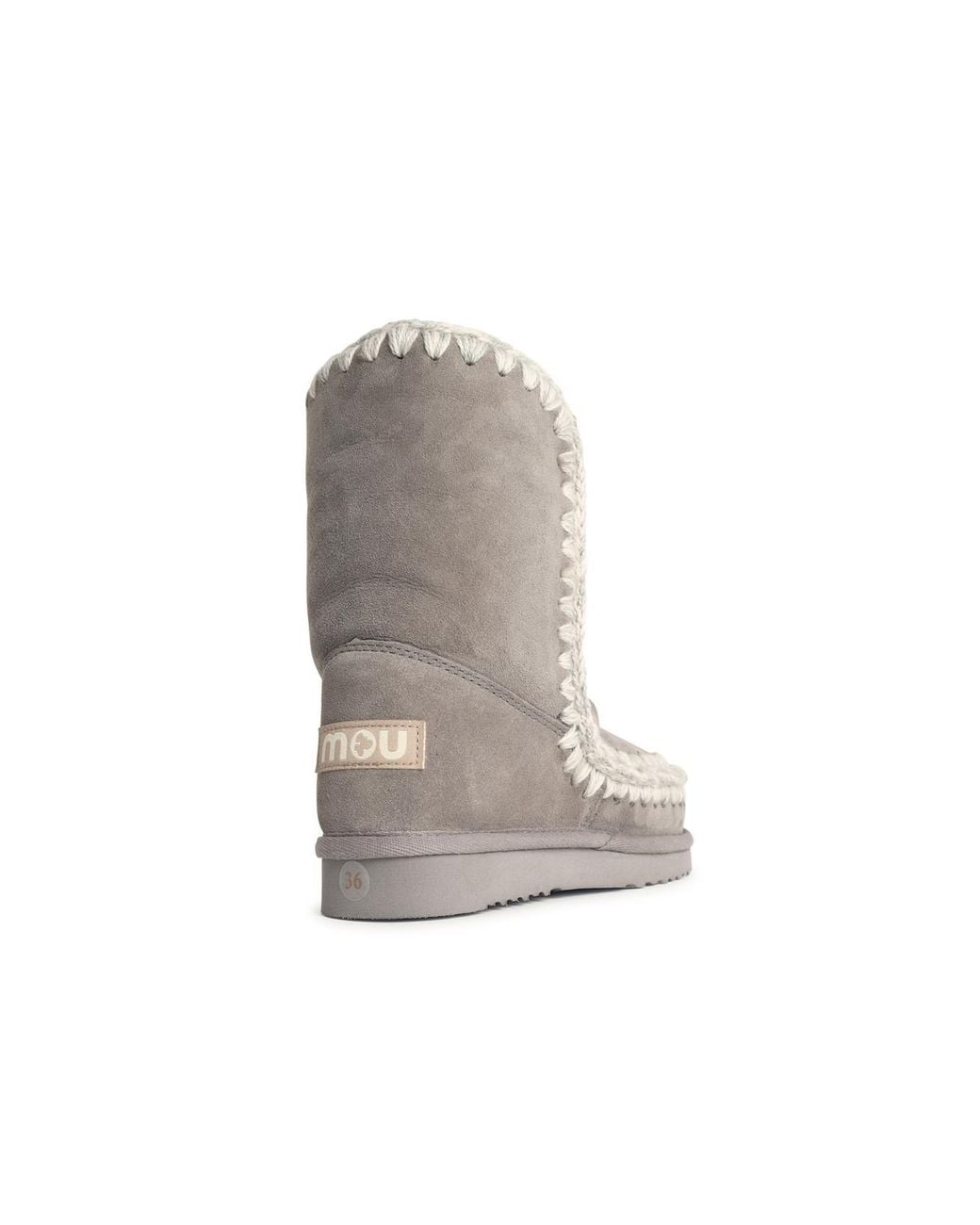 Mou White Eskimo 24 Suede Ankle Boots