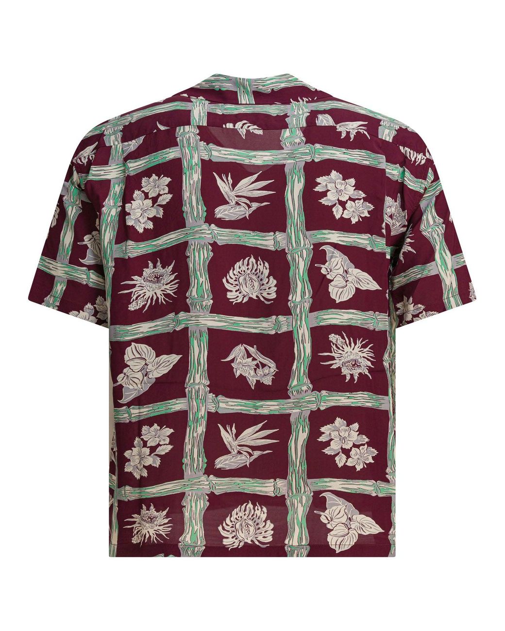 Sun Surf Red "Island Plants" Shirt for men