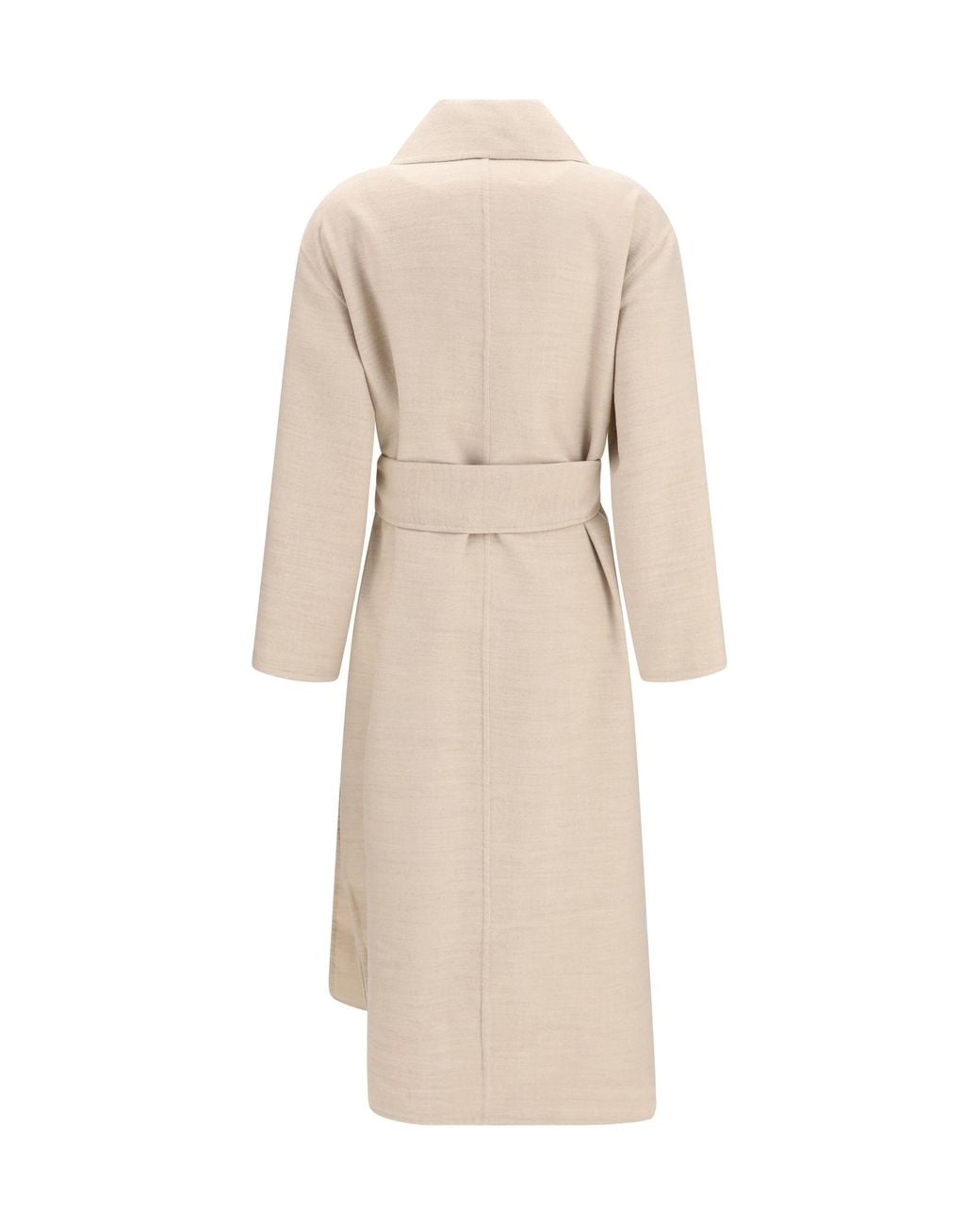 Fabiana Filippi Natural Belted Double Wool Coat